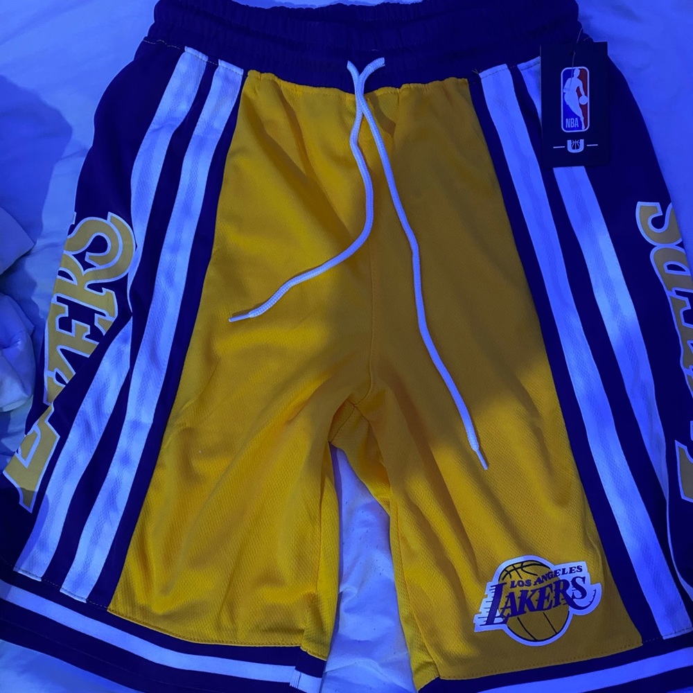 Los Angeles NBA Lakers Basketball Shorts